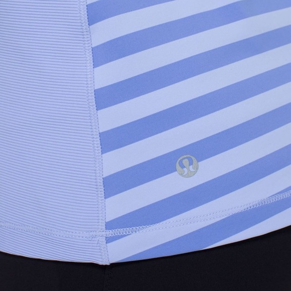 Lululemon Core Kicker Apex Stripe Lavender Dusk Tank Size 6 - Picture 7 of 12